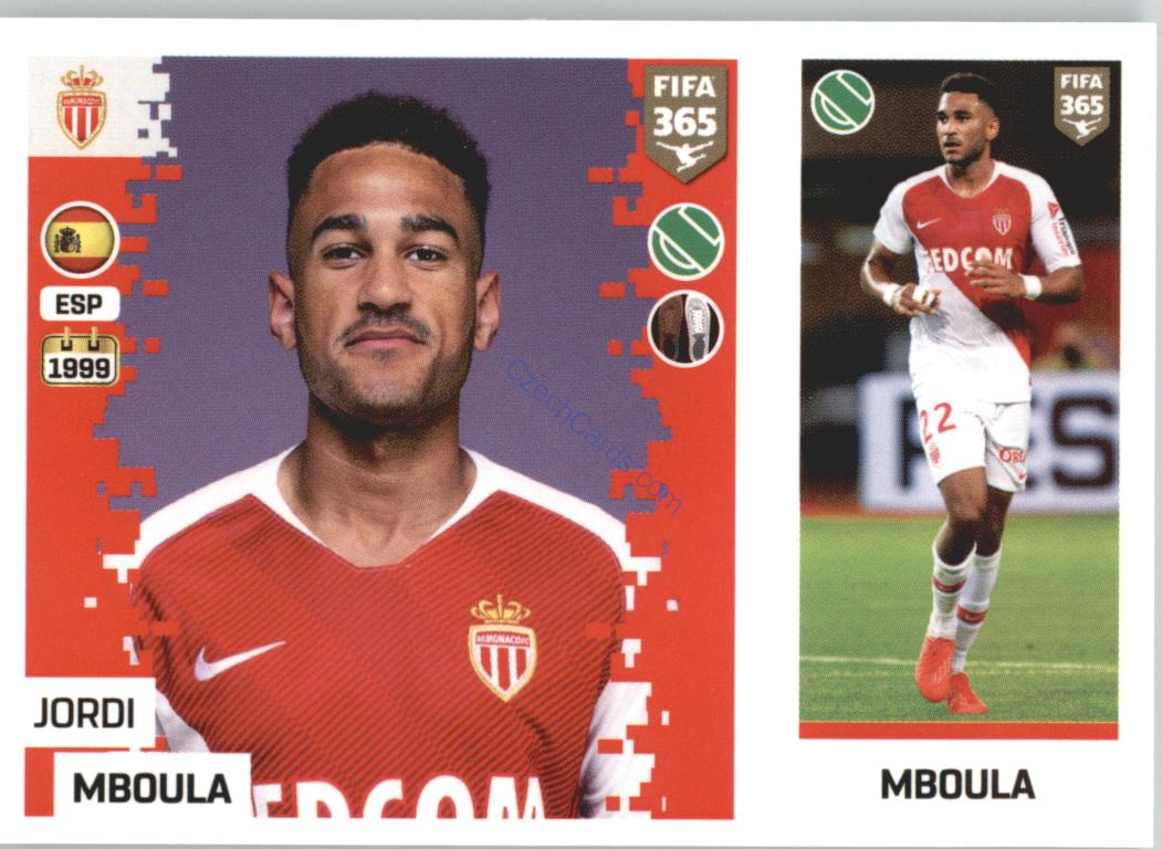 Jordi Mboula 2019 Panini FIFA 365 #117
