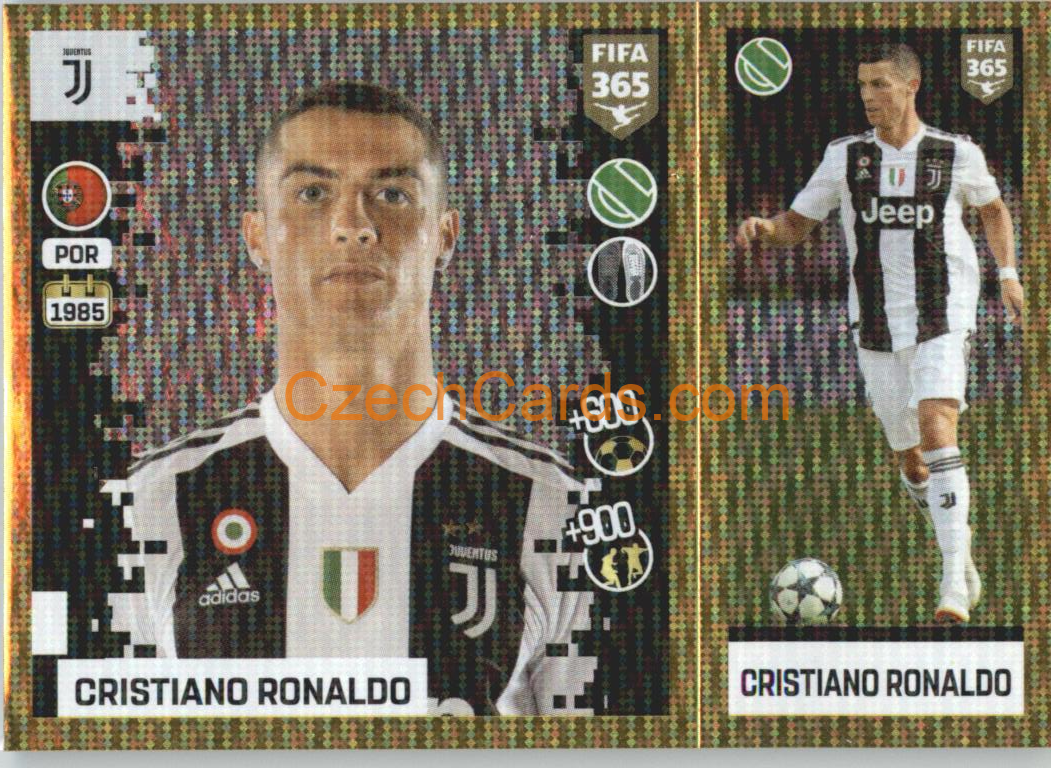 Cristiano Ronaldo 2019 Panini FIFA 365 Gold #214