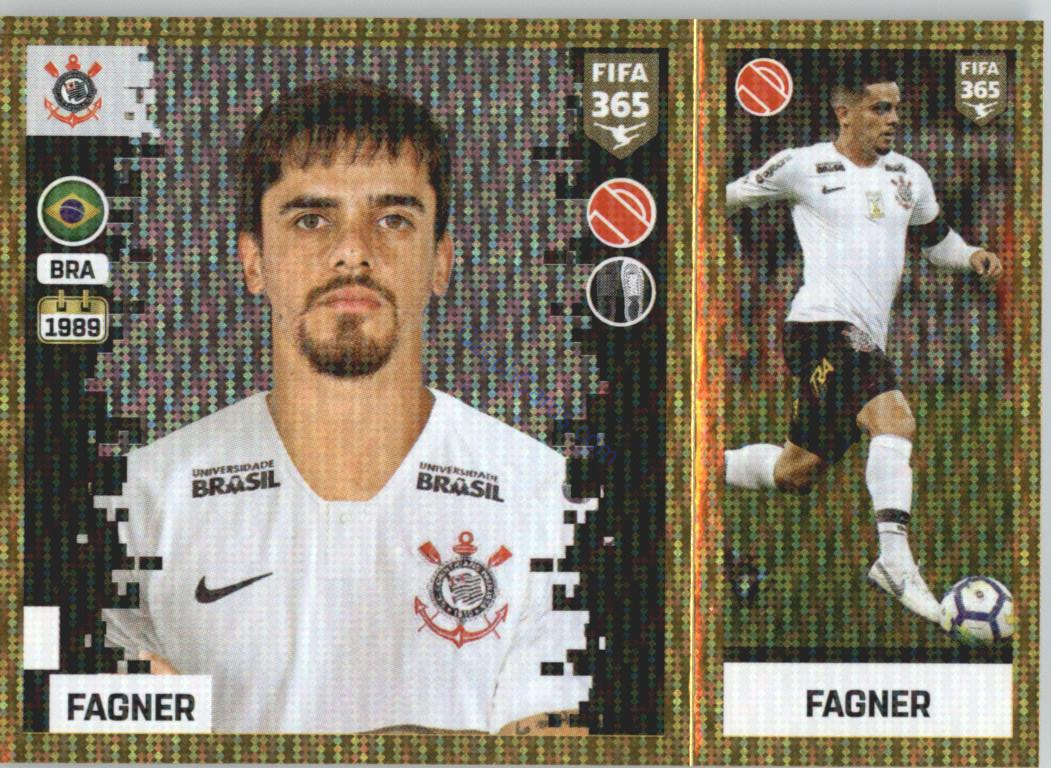 Fagner 2019 Panini FIFA 365 Gold #302