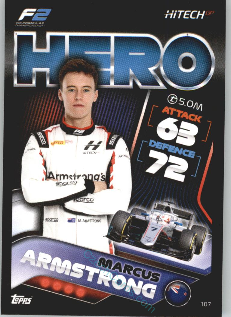 Marcus Armstrong (Hitech Grand Prix) 2022 Turbo Attax #107
