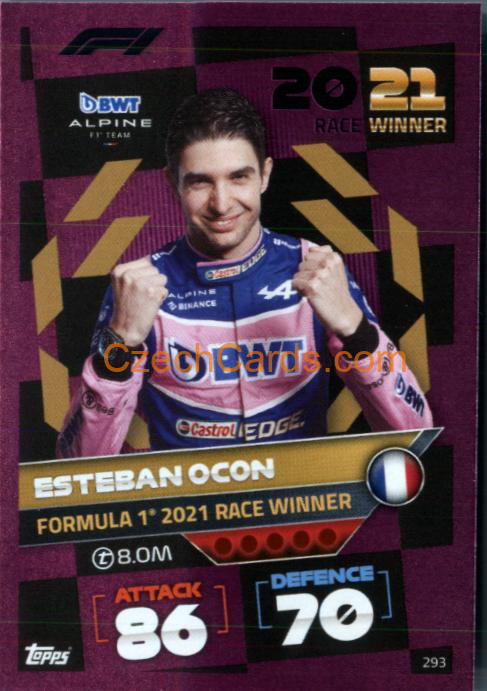 Esteban Ocon (Alpine) 2022 Turbo Attax Pink #293