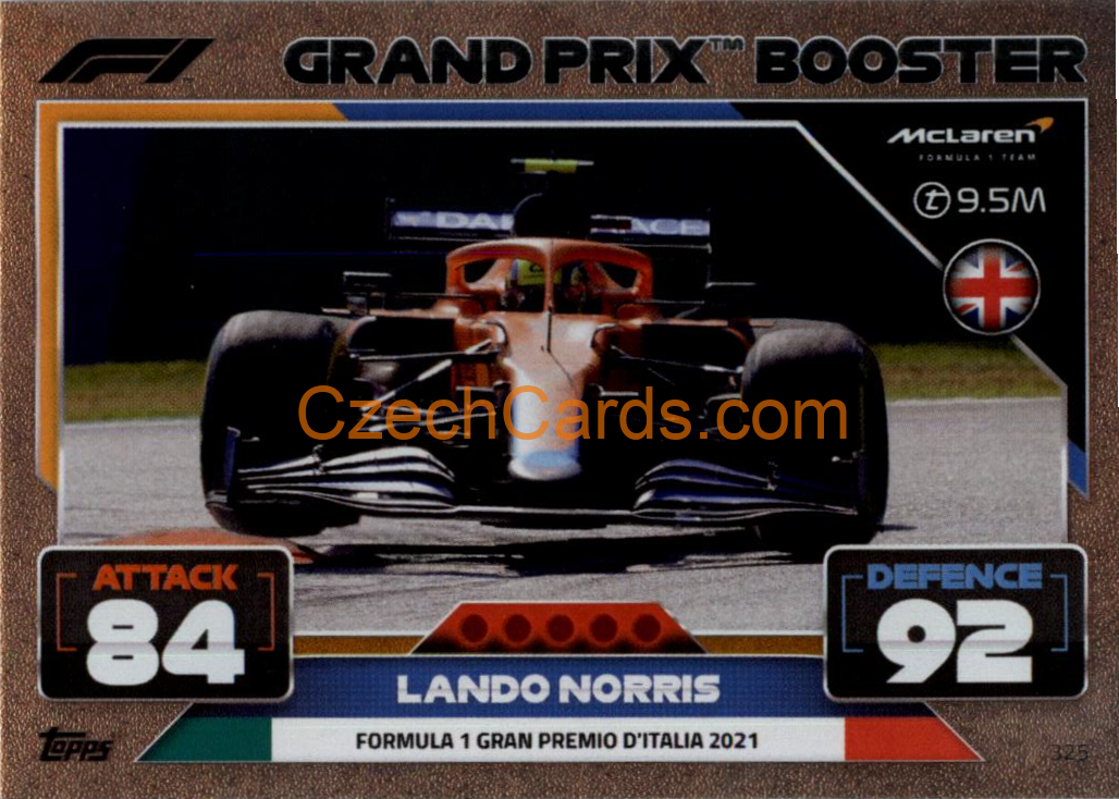 Lando Norris (McLaren) 2022 Turbo Attax #325