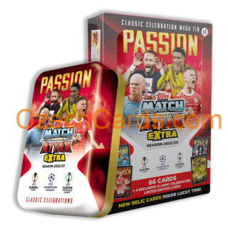 2022-23 Topps Match Attax Extra  UEFA  Mega Tin Passion RED