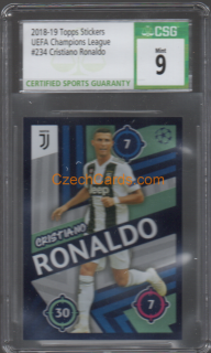 Cristiano Ronaldo 2018-19 Topps UEFA  Champions League sticker #234 CSG 9