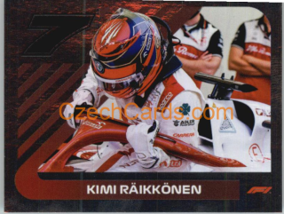 Kimi Raikkonen 2021 Topps Formula 1 sticker Foil #162