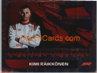 Kimi Raikkonen 2021 Topps Formula 1 sticker Foil #164