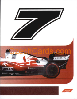 Alfa Romeo Kimi Raikkonen 2/2 2021 Topps Formula 1 sticker #166