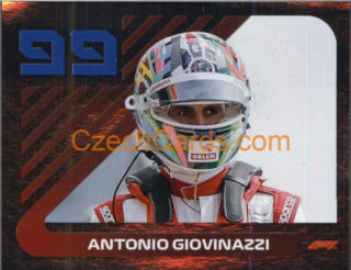 Antonio Giovinazzi 2021 Topps Formula 1 sticker Foil #172