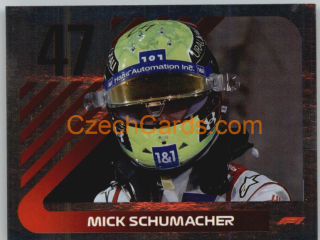Mick Schumacher 2021 Topps Formula 1 sticker Foil #182