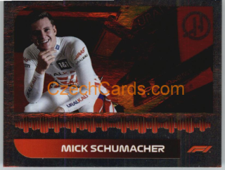 Mick Schumacher 2021 Topps Formula 1 sticker Foil #184