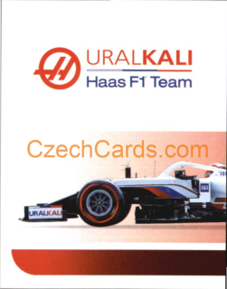 Haas Nikita Mazepin 1/2 2021 Topps Formula 1 sticker #195