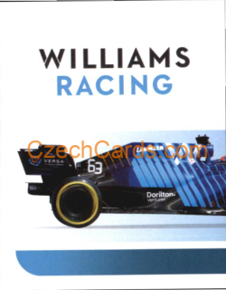 Williams George Russell 1/2 2021 Topps Formula 1 sticker #205