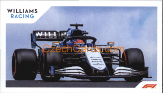 Williams George Russell 2021 Topps Formula 1 sticker #207