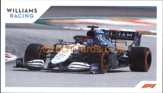 Williams George Russell 2021 Topps Formula 1 sticker #208