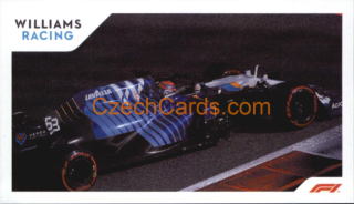 Williams George Russell 2021 Topps Formula 1 sticker #210