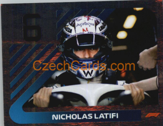 Nicholas Latifi 2021 Topps Formula 1 sticker Foil #212