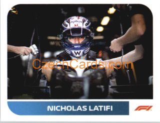Nicholas Latifi 2021 Topps Formula 1 sticker #213