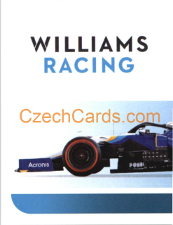 Williams Nicholas Latifi 1/2 2021 Topps Formula 1 sticker #215