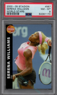 Serena Williams 2000 - 05 Stadion World Stars #567 PSA 8 Rookie